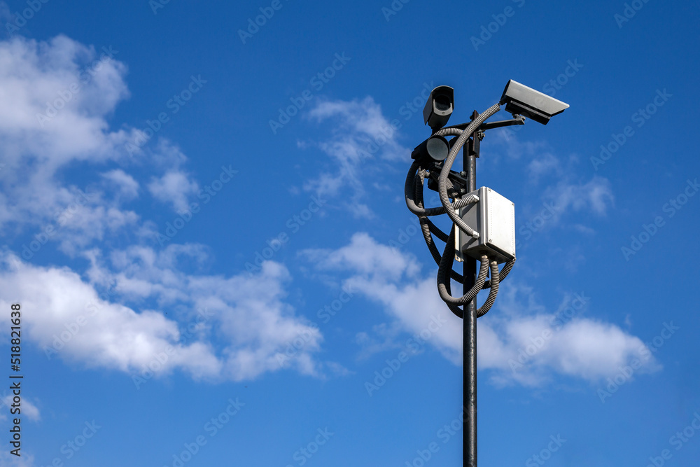Video recording cameras for traffic violations on the highway Video recording cameras for traffic violations on the highway
