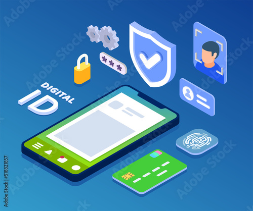 Web 3.0 Technology Isometric