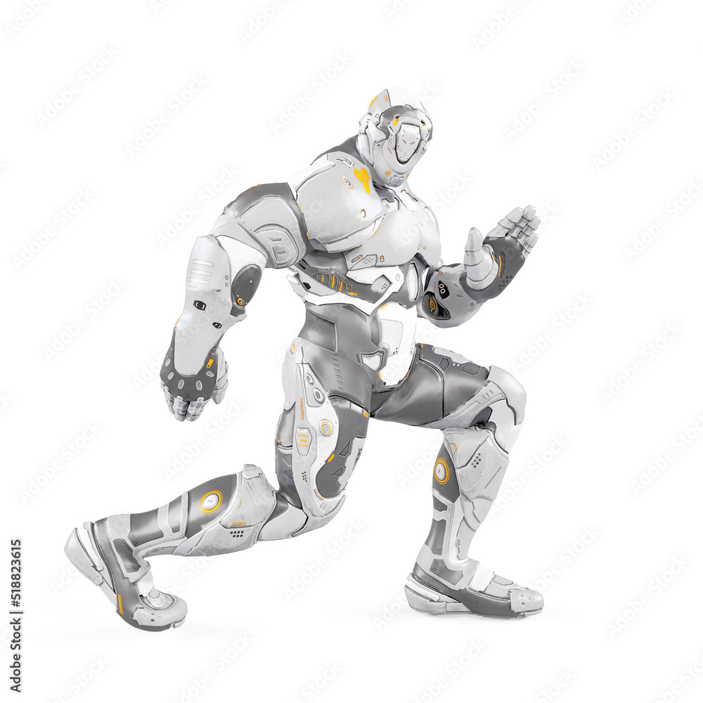 future soldier is dancing on white background future soldier is dancing on white background
