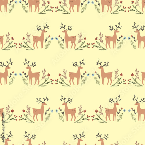 Seamless Christmas pattern. Christmas. Vector pattern.