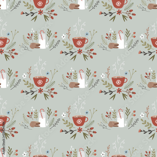 Seamless Christmas pattern. Christmas. Vector pattern.
