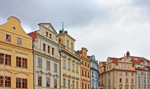Old houses in downtown in Prague, Czech Respublic © Lindasky76