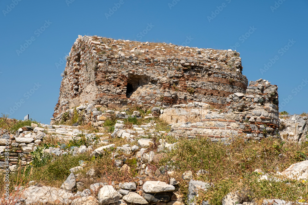 The Basilica of Ayasuluk Inner Castle in Selcuk