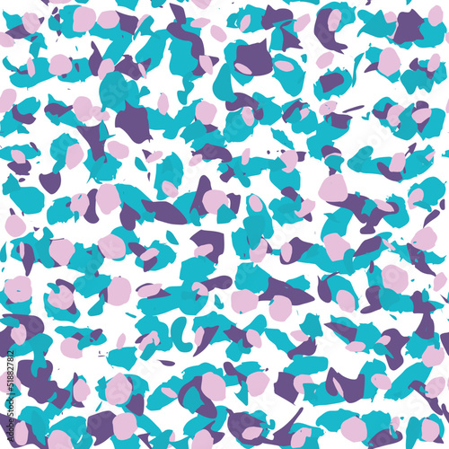 Terrazzo seamless pattern. Vector colorful pattern with pebbles and stone. Pattern ideal for wrapping paper  wallpaper  terrazzo flooring 