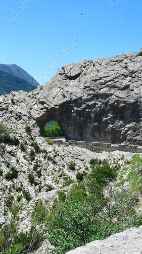 Rock mountain road nature                      