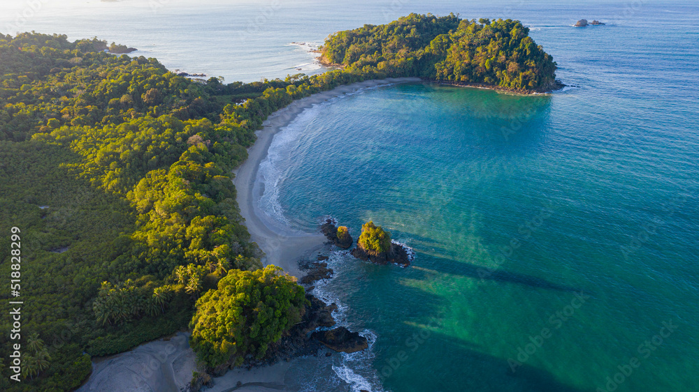 Αυτοκόλλητο Costa pasifico al amanecer, Manuel Antonio Costa Rica, tropical
