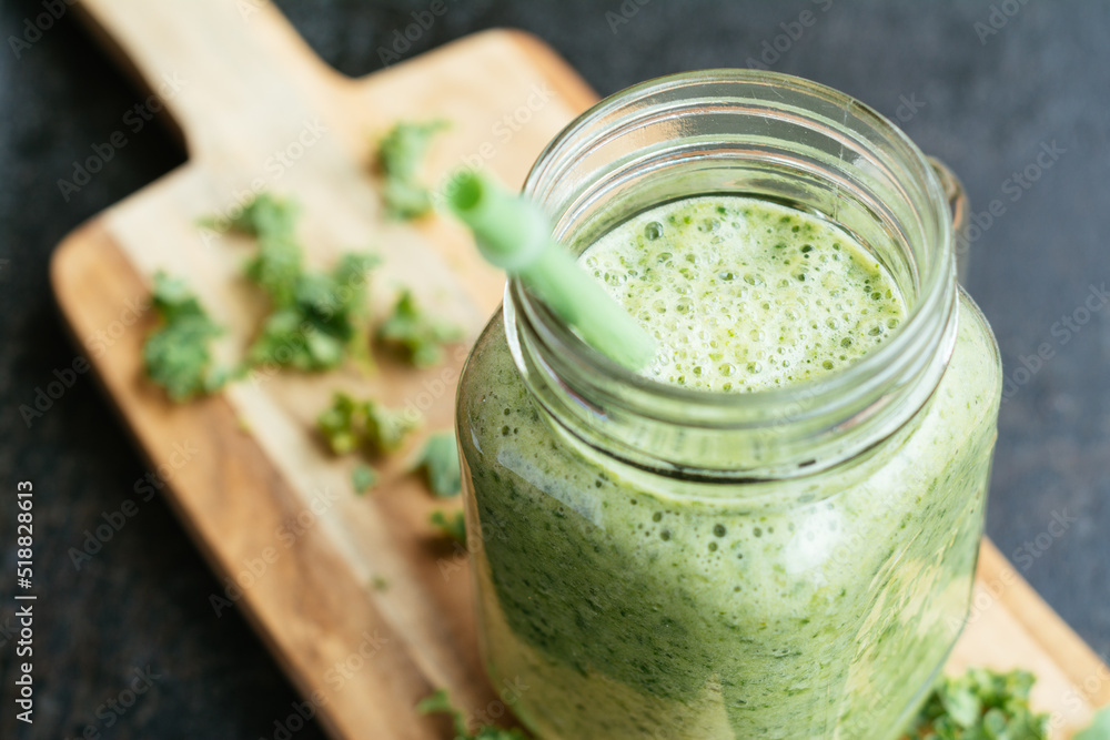 Kale Smoothie with pineapple and banana Kale Smoothie with pineapple and banana