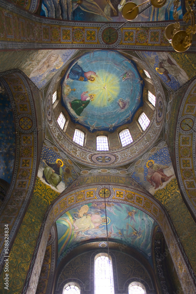 Interior of Three-Anastasievskij Cathedral in Glukhov, Ukraine