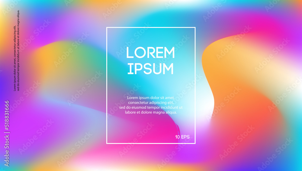 Vector colorful liquid motion banner for landing page concept, banner sale, flyer, poster, invitation, print, invitation, special offer. Web page abstract modern gradient style.10 eps