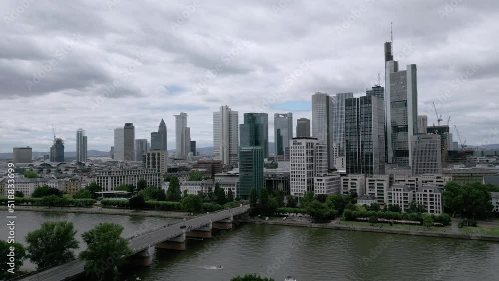 The skyscrapers of Frankfurt at the financial district - travel photography The skyscrapers of Frankfurt at the financial district - travel photography