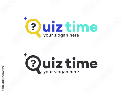 Quiz vector symbol with question for competition, exam, smart show, kids game, interview. Quiz icon. Answer question sign. Illustration 10 eps