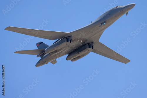 B-1 Lancer bomber in beautiful light  photo