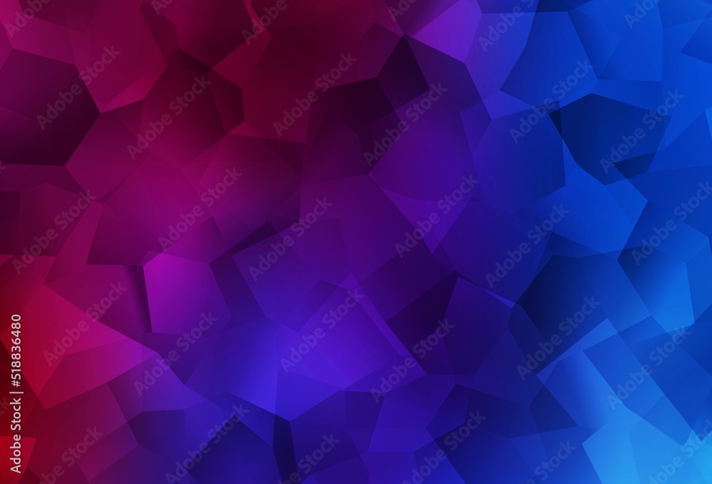 Dark Blue, Red vector pattern with random forms. Dark Blue, Red vector pattern with random forms.