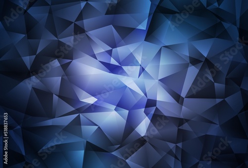 Dark Purple vector abstract polygonal template. © smaria2015
