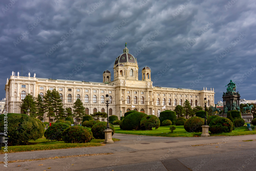 Museum of Art History (Kunsthistorisches museum) on Maria Theresa square (Maria-Theresien-Platz), Vienna, Austria