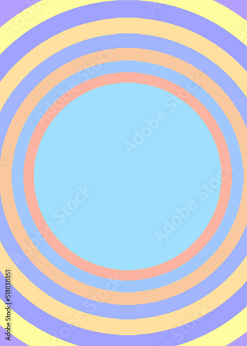 Concentric circles in soft colors