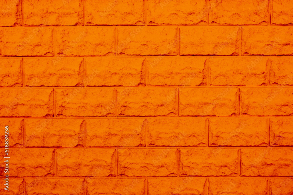 Obraz premium Texture of orange brick wall as background