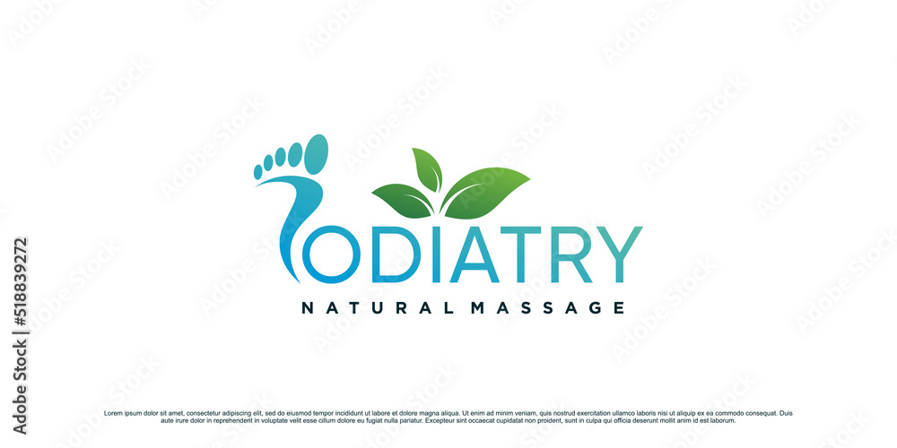 Podiatry logo design template with unique concept and creative element Premium Vector Podiatry logo design template with unique concept and creative element Premium Vector