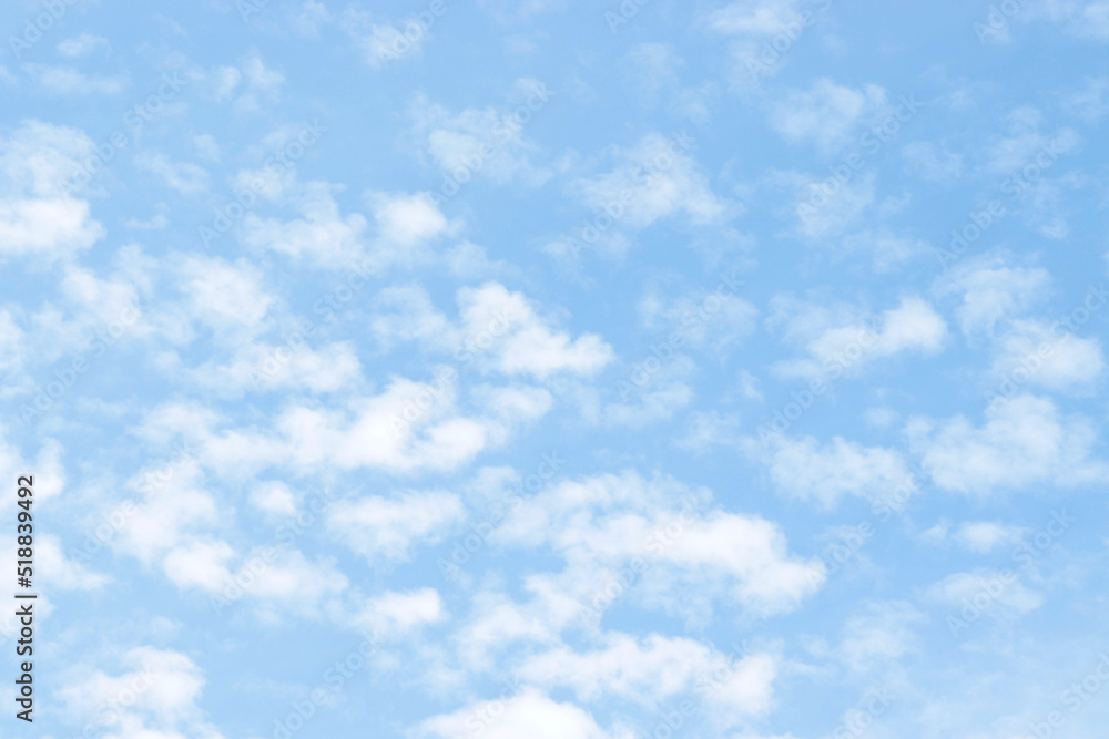 Picturesque view of blue sky with fluffy clouds Picturesque view of blue sky with fluffy clouds