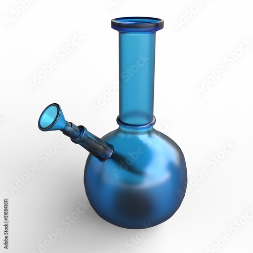 Tableau sur toile Blue Glass Bong