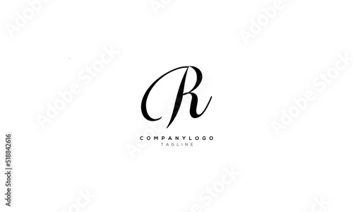 CR RC Abstract initial monogram letter alphabet logo design