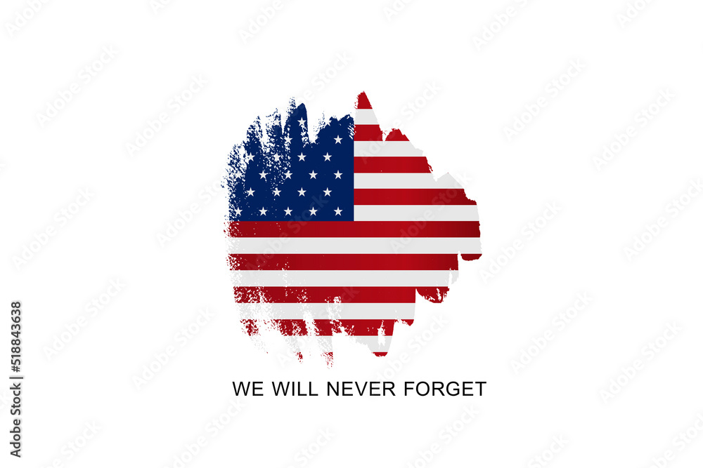 Patriot day. We will never forget. 9/11 memorial day. Terrorist attacks