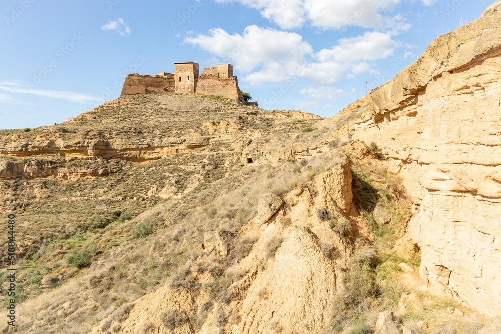 The castle of the knights Templar of Monzón, Cinca Medio, province of Huesca, Aragon, Spain