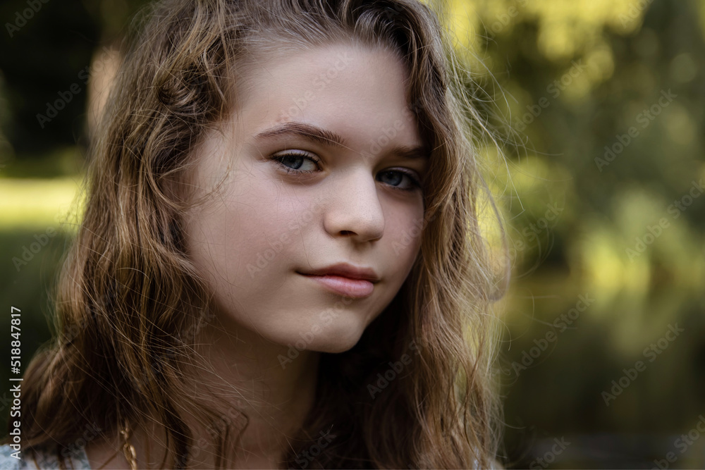 Beautiful girl relaxing on picnic in the park Beautiful girl relaxing on picnic in the park