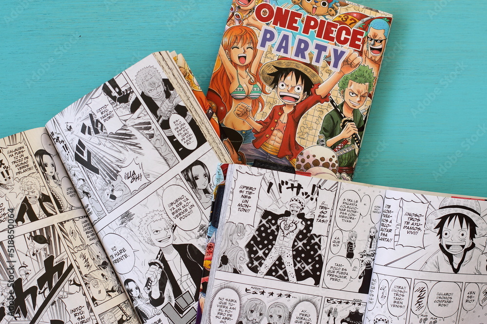 One piece manga book, japanese comic style in Spanish, Vitoria, Spain, July  of 2022 Photos | Adobe Stock