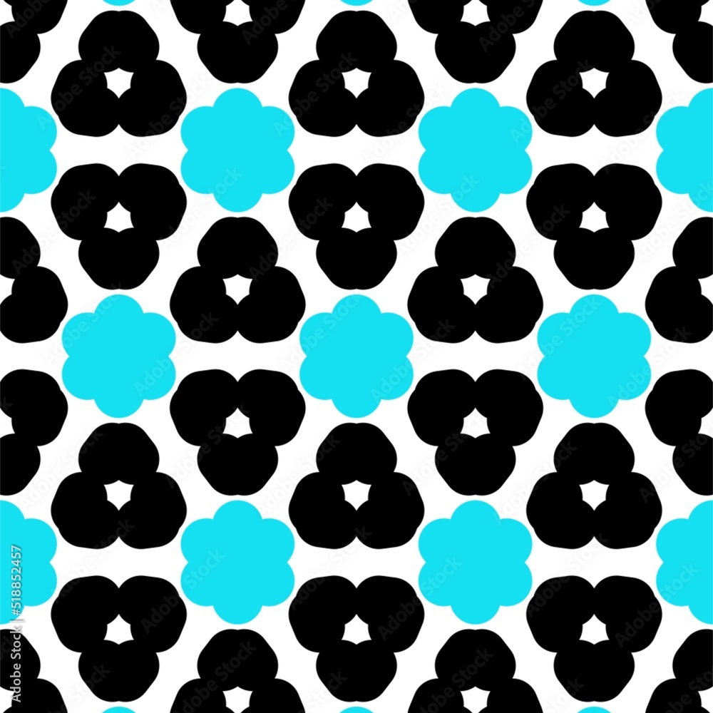 Fototapeta premium Retro Surface Pattern Flower Design