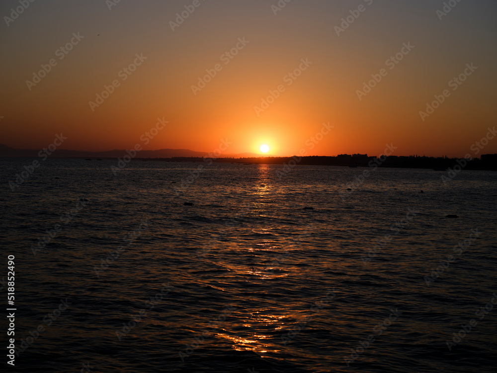 amazing sea view at sunset amazing sea view at sunset