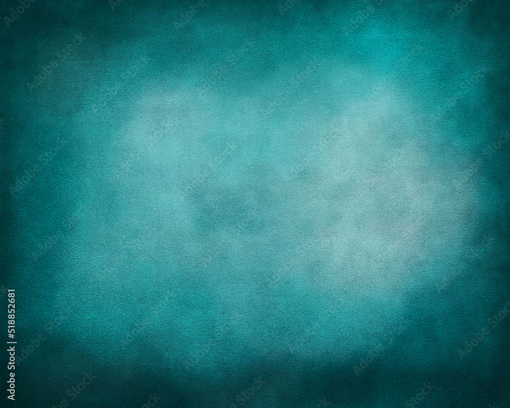 Blue green grungy background, velvet fabric vintage texture, abstract painting