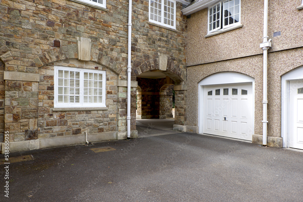 Fototapeta premium Truro Cornwall England 07 22 2022 Trewinnard Court originally built in 1911 for Truro Cathedral School