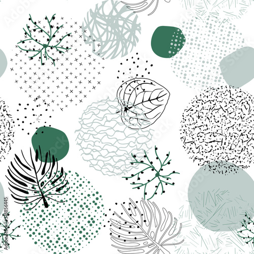 Irregular circles pattern with circles. Pattern for wrapping paper, wallpaper and textiles. Background with circles. Vector abstract colorful texture circles seamless pattern.