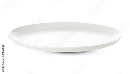 white plate dish isolated on white background