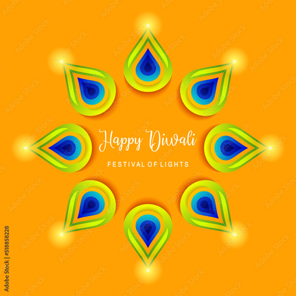 Diwali greeting card design concept Diwali greeting card design concept