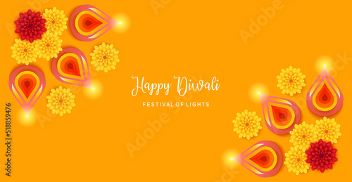 Simple D111iwali greeting card design concept