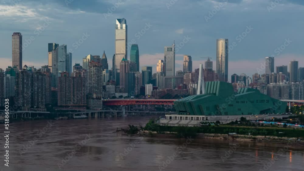 Chongqing timelapse day to night Chongqing timelapse day to night