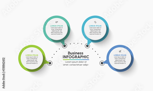 Business data visualization. timeline infographic icons designed for abstract background template milestone element modern diagram process technology digital marketing data presentation chart Vector