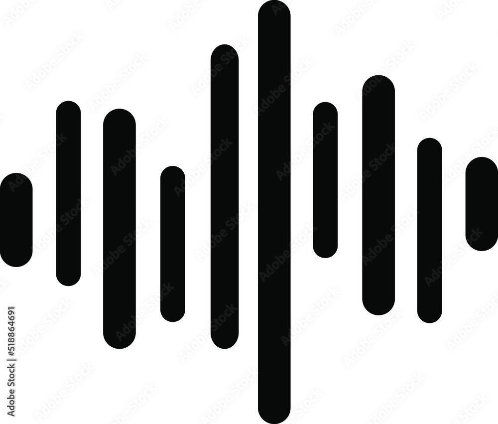 Sound wave vector icon. The symbol of the small big sign icon.eps Sound wave vector icon. The symbol of the small big sign icon.eps