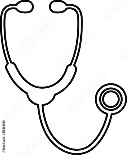  Stethoscope icon. medicine, medical, health, doctor, care, hospital, aid vector isolated symbol for web and mobile app.eps