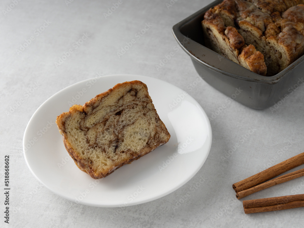 artisan baked cinnamon blueberry bread loaf and slice artisan baked cinnamon blueberry bread loaf and slice