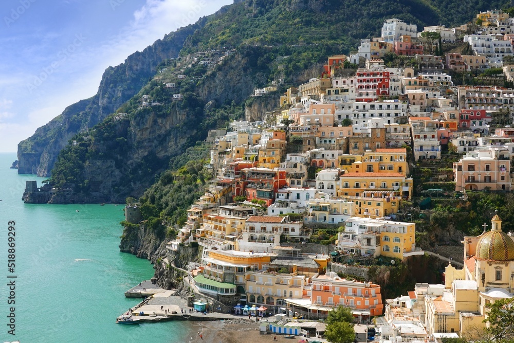 Positano at the Amalfi coast of Italy