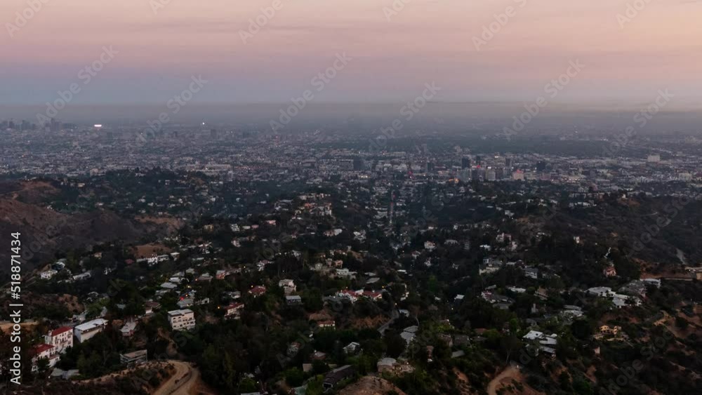 Los Angeles mountain top view Los Angeles mountain top view