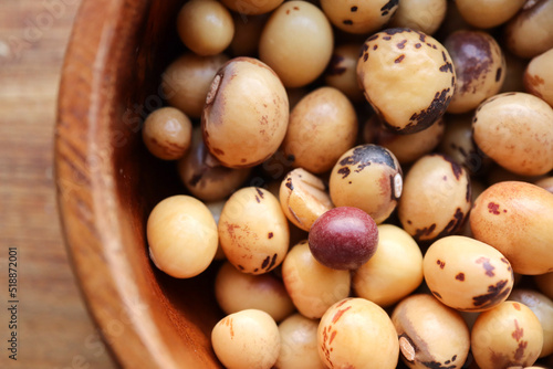 Jugo beans also known as Bambara groundnuts. African beans photo