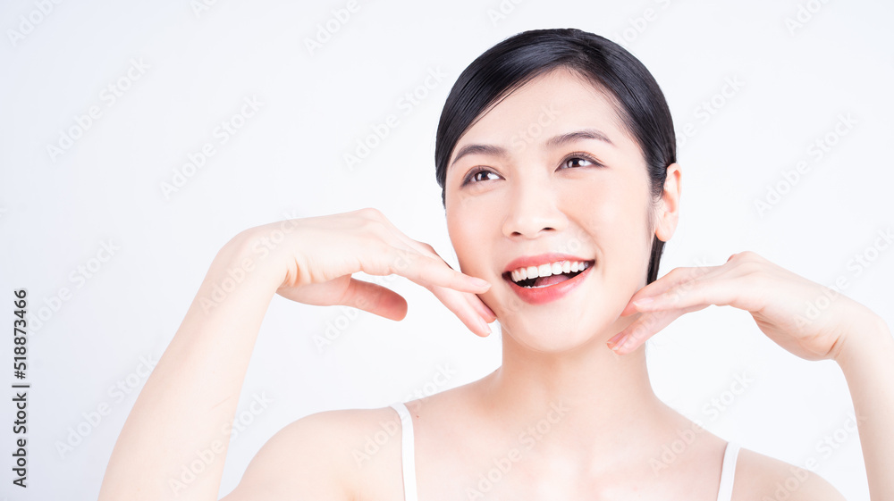 Beauty image of young Asian woman with beautiful skin Beauty image of young Asian woman with beautiful skin