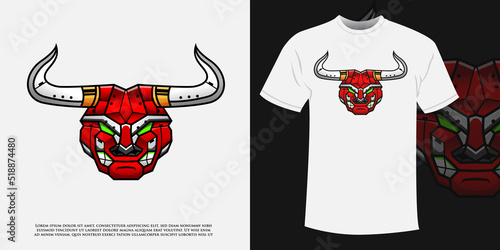 Red Bull Mechanical Robot Illustration