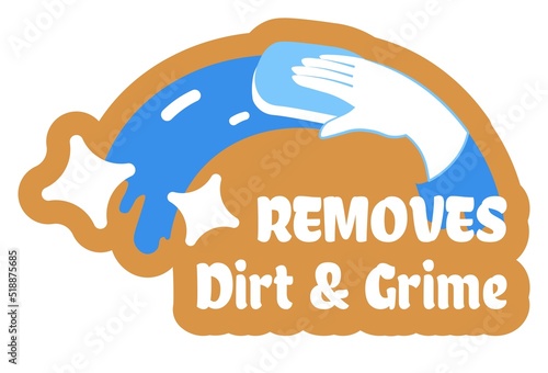 Ecological detergent for cleaning, removes dirt