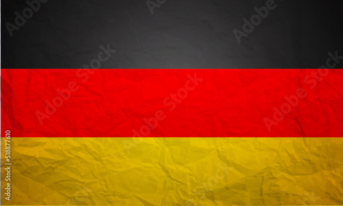 Germany Flag Paper Stone Texture Background Vector Illustration
