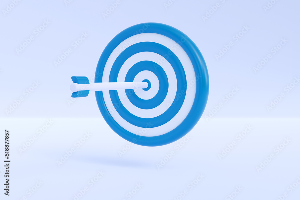 3d arrow hit center of target. Concept of solving business problems, goal achievement, aim development, leadership and success. 3d high quality render 3d arrow hit center of target. Concept of solving business problems, goal achievement, aim development, leadership and success. 3d high quality render